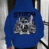 Men's Disney Stitch Cool Graphic Hoodie Comfortable Warm Pullover Disney Outdoor Sports Top