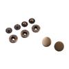 30 Sets 15mm Antique Brass Snap Fasteners Popper Press Stud Button   Fixing Tool Kit