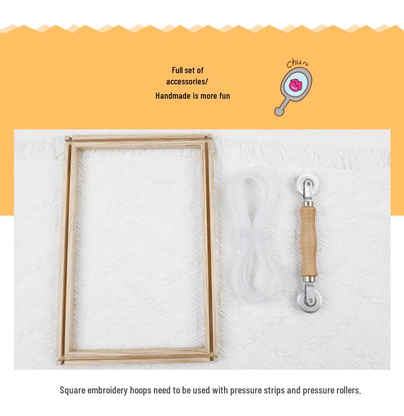 Verstellbarer Buchenholz Kreuzstich- und Stickerei-Tischständer