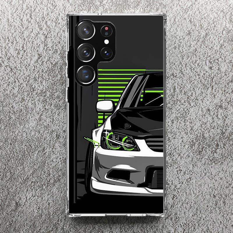 JDM Tokyo Drift Sports Car Male Men Phone Case For Samsung Galaxy S25 S24 S23 Ultra S22 Plus S21 S20 FE S10 + S25Ultra S24U Soft