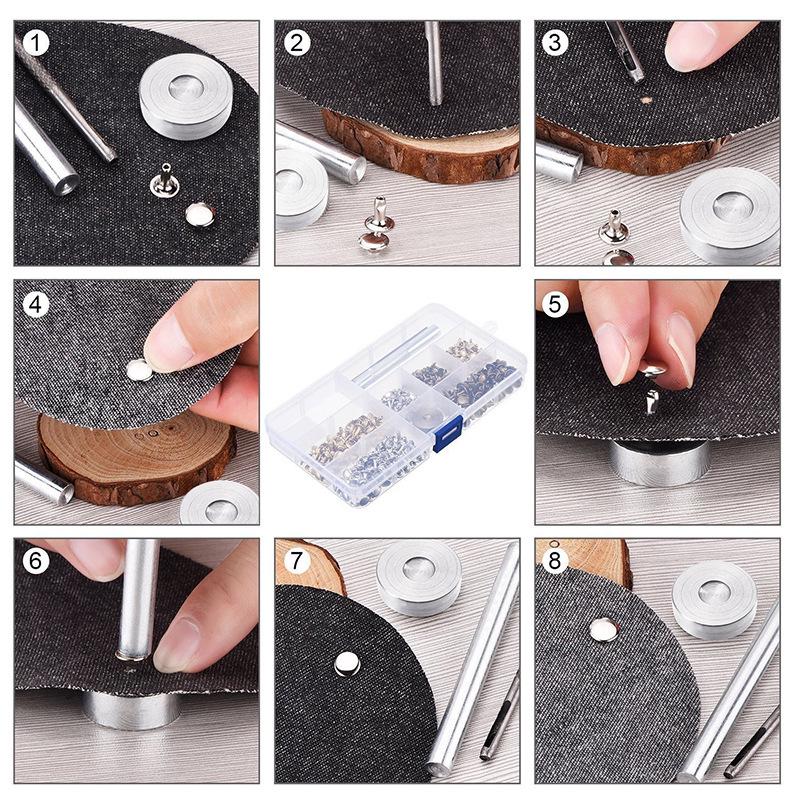 Ferramenta de Instalação de Punção de Rebite de Cabeça Cogumelo Redonda