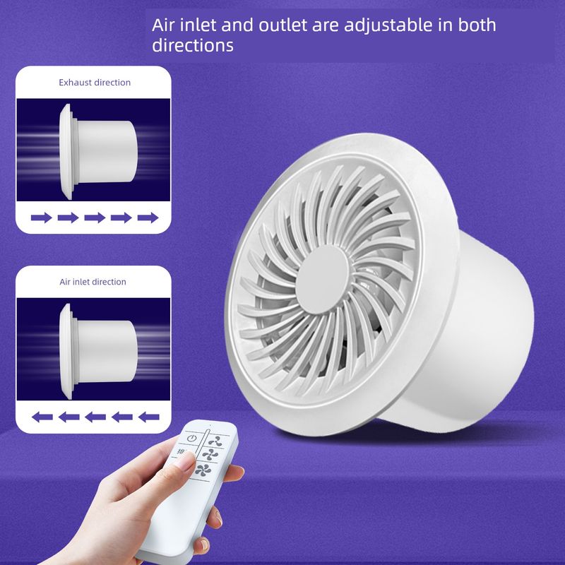 Exhaust Fan for Bathroom, Powerful Silent Household Wall-Mounted Window Duct Exhaust Fan, Toilet Exhaust Fan