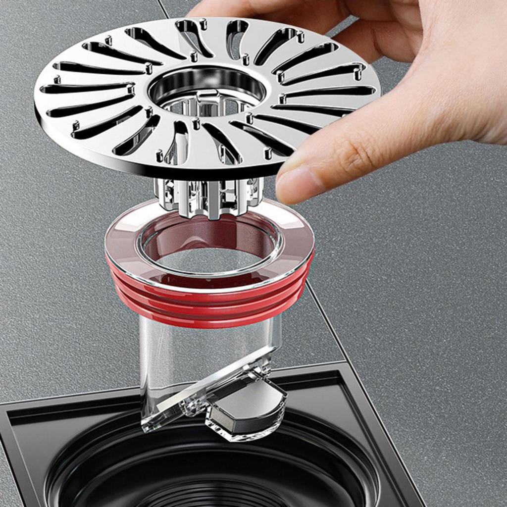 Odor Proof Floor Drain Core Plug Backflow Preventer Cuttable Toilet Sewer Filter Portable Drain Protector Bathroom Accessories