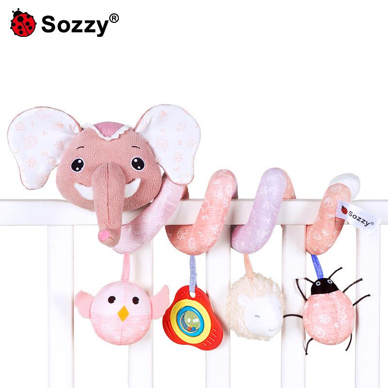 Sozzy Fox Stroller Hanging Toy: Baby Music Rattle Bed Accessory