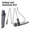 Wading Rod Staff Collapsible Aluminum Alloy Fishing Stick Hiking Accessories Outdoor Water Probe Rod Folding Tackle Rod