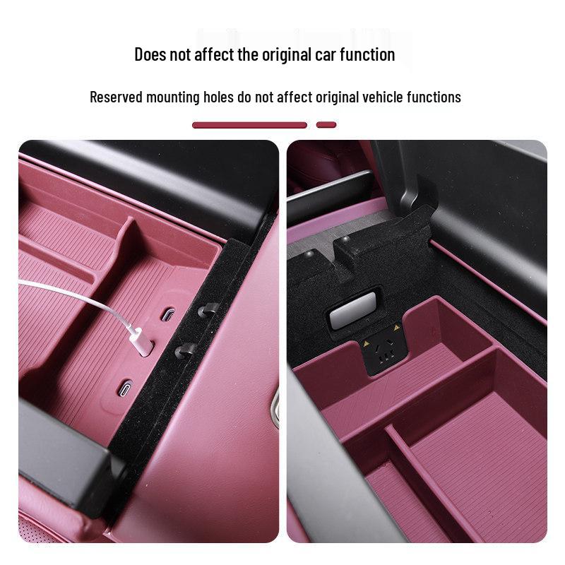 NIO ES8 Armrest Storage Box: Fits 26 Models, Silicone Console Organizer, New Interior Accessory.