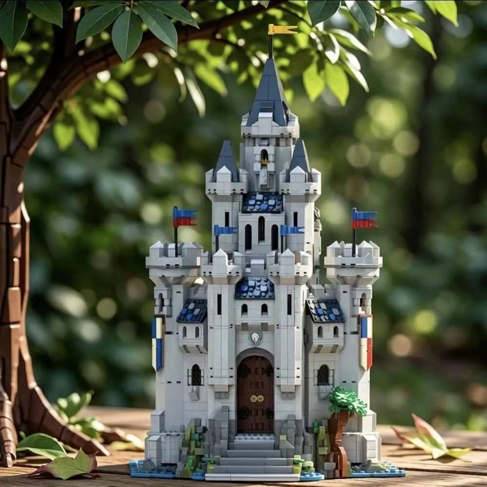 3212pcs Medieval Series MOC-243400 King mearas castle Model Building Blocks Creative Gift Decor Assemble Adult puzzle Gifis