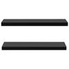 VidaXL Floating Wall Shelves 2 Pcs Black 100x20x3.8 Cm