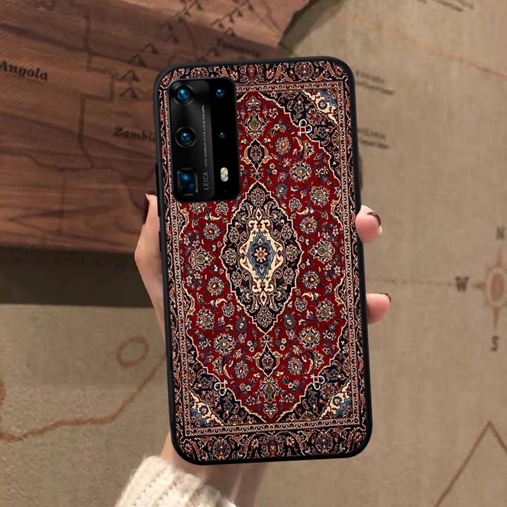 

Persian Carpet Floral Art Phone Case For Huawei P 8 9 10 20 30 40 50 Pro Lite Psmart Honor 10 Lite 70 Mate 20lite Huawei P30