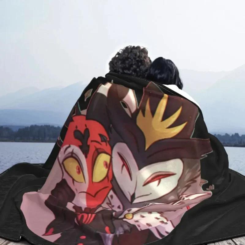 Helluva Boss Blitzo Blitzo Stolas Plush Blanket Animation Fashion Throw Blankets for Bed Sofa Couch 200x150cm Rug Piece