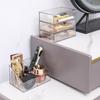 Transparent Desktop Drawer Storage Box - Stackable Organizer for Cosmetics & Stationery