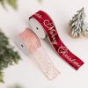 Red Velvet Ribbon Bow for Christmas Gift Box & Tree Decoration