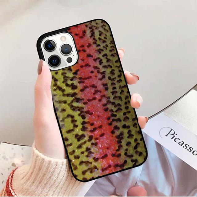

Brown Trout Fly Fishing Phone Case for iPhone 17 Air 16 16e 15 Plus for Apple 13 11 12 14 Pro Max Cover coque fundas iPhone 17Air