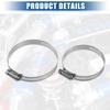 uxcell 90 Degree Elbow Coupler Silicone Hose, 4 Layers, 2 Clamps, 2.0 - 3.0