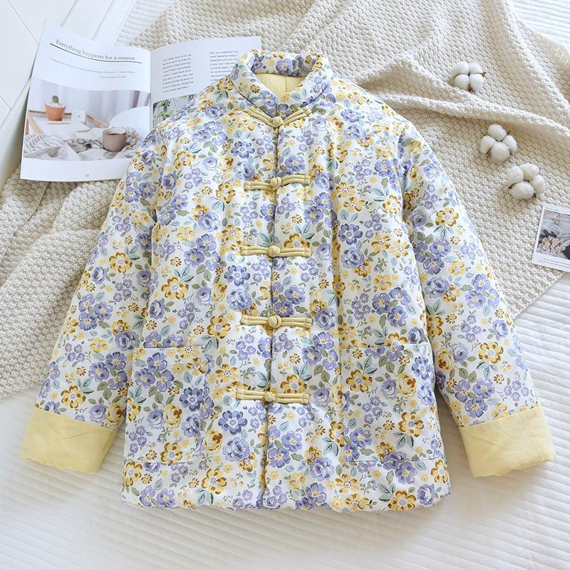 Women's Cotton-padded Jacket Mom's Winter Thickened Warm Cotton-padded Jacket for the Elderly At Home