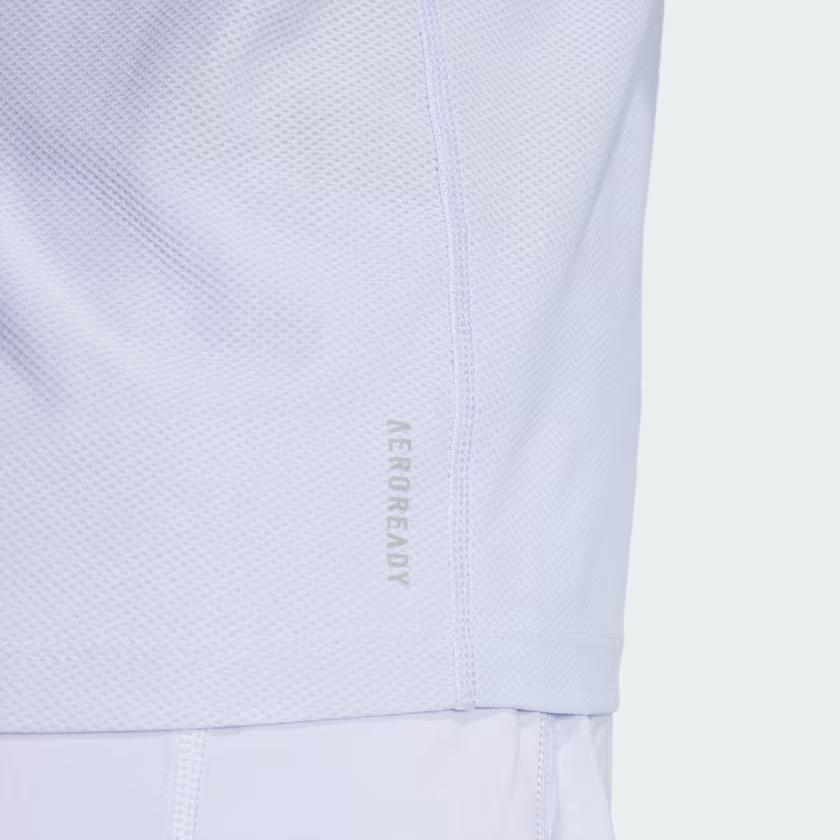 Adidas Own The Run Moisture Wicking Crew Neck Short Sleeve Regular T-Shirt Women Tops Purple JD6435