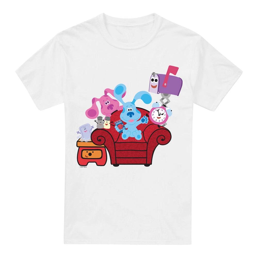 Blues Clues & You Friends Forever 100% Cotton T-shirt Mens Tees Top S-2XL, White 4XL