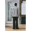 H M Relaxed Fit Coated Pants Black