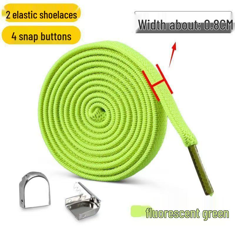 8mm Elastyczne sznurówki bez wiązania z klamrą zatrzaskową dla mężczyzn i kobiet