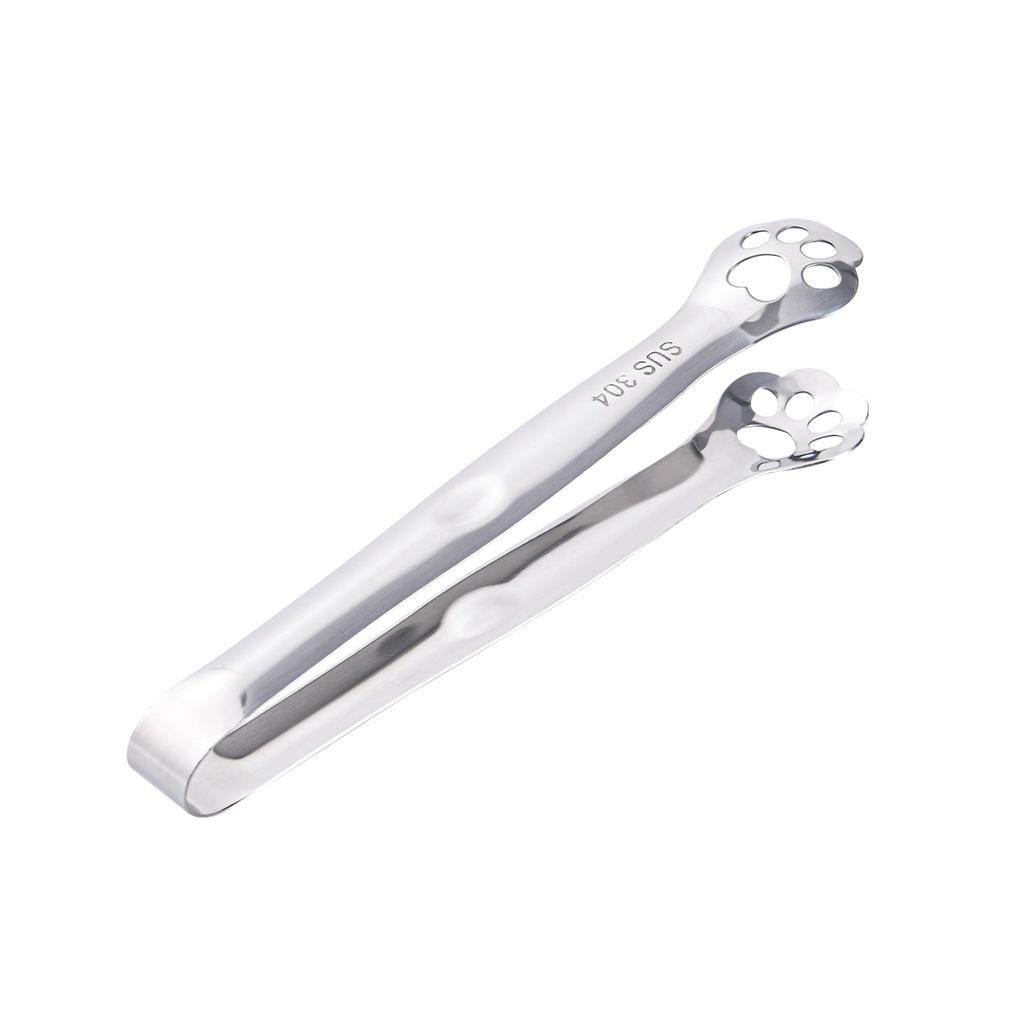 Multipurpose Ice Tongs 304 Stainless Steel Ice Cube Clip Thickened Non-slip Square Sugar Clamp Kitchen Bar Utensils