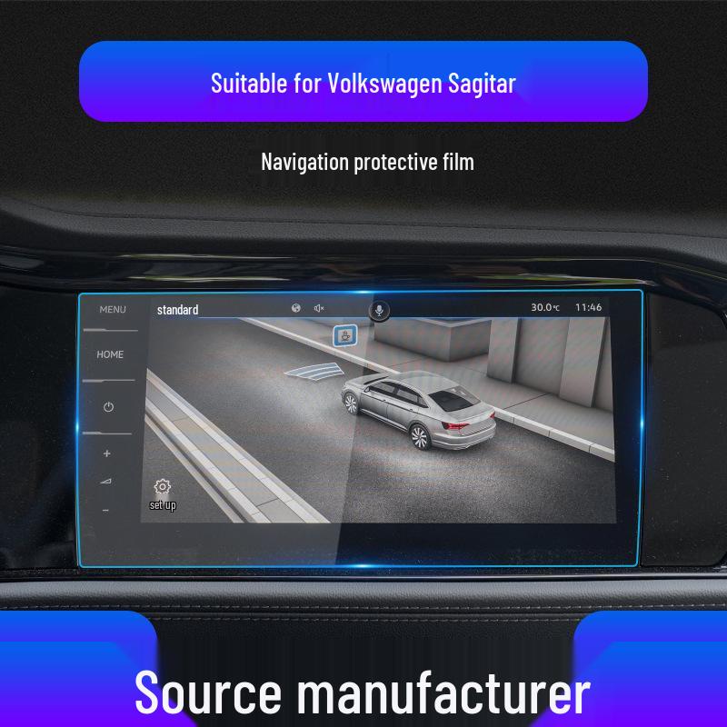 Volkswagen Sagitar Displayschutz: Kratzfeste gehärtete Folie für Navigation und Mittelkonsole.