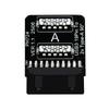 Double Port USB3.0 Adapter Converting 19 pin Motherboard Connector to 2 Type A Female Port Fast Data Transfer Flexible