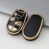 Gold-Edged TPU Soft Rubber Protective Case for Nissan Keys