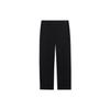 Li-Ning Pure Color Logo Print Knit Sports Pants With Side Pockets Unisex Bottoms Black AKXSC57-2