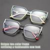 Blue Light Blocking Glasses Women Oversized Cat Eye Glasses Frame for Women with Non-prescription Lens Compuer Eyeglasses Frames