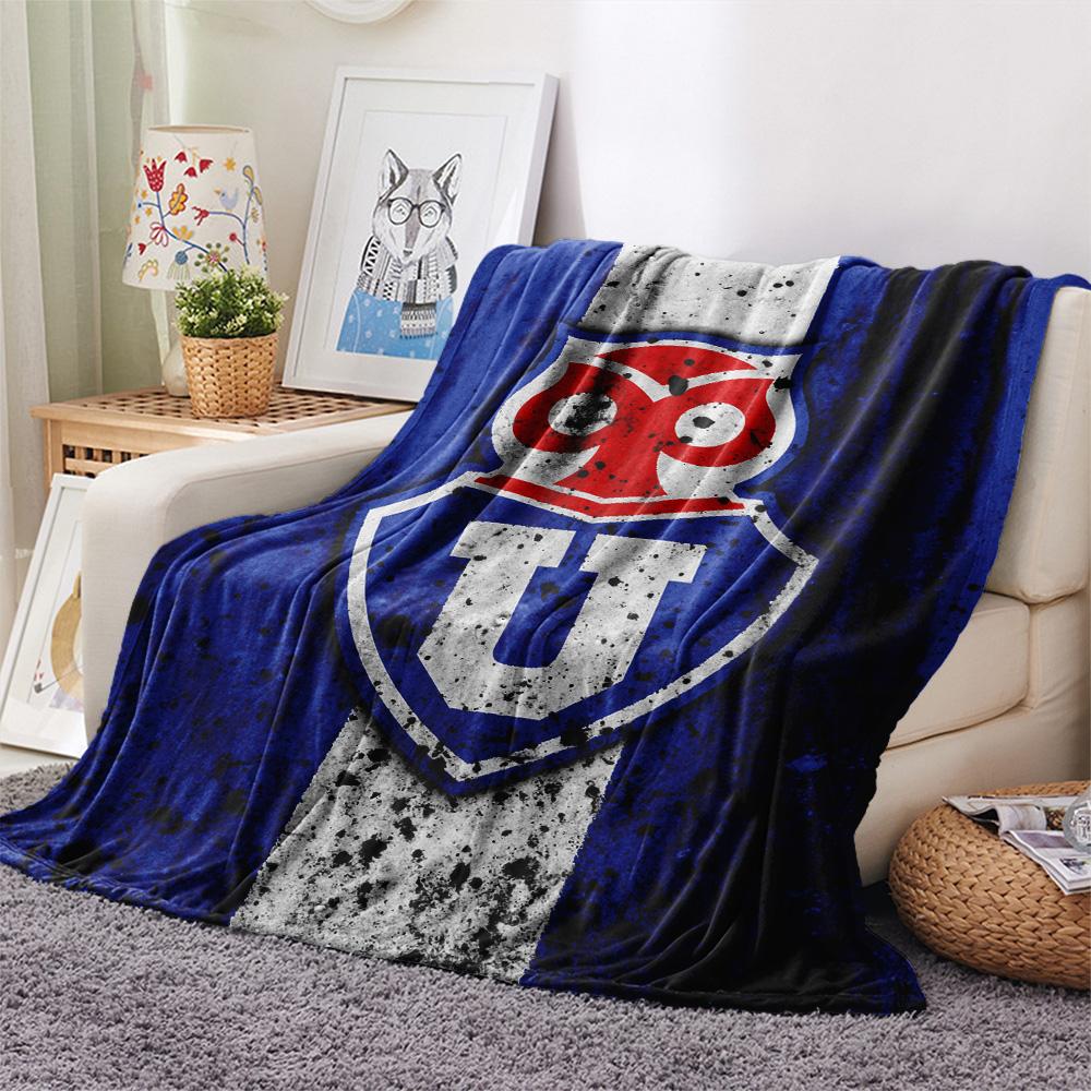 Universidad de Chile Football Club Print Flannel Blanket, High quality Comfortable for All Seasons, Home Decor, Warmth and Comfort