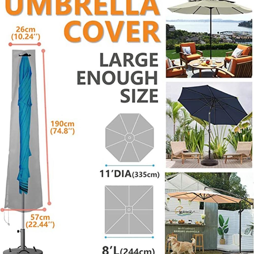 Oxford Fabric Outdoor Umbrella Cover - Waterproof & UV Protection for Garden Patio, Courtyard Cantilever Umbrellas
