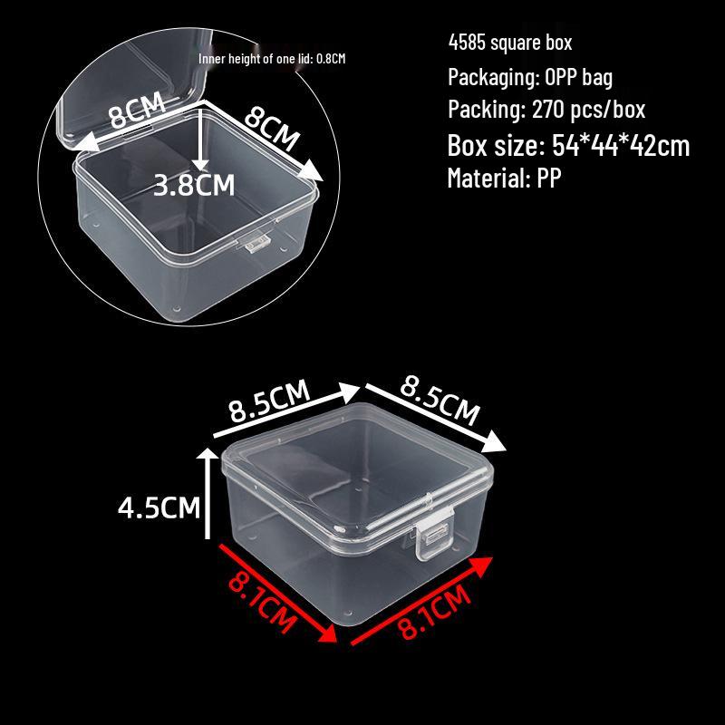 Cutie de depozitare și afișare pentru feronerie din plastic transparent