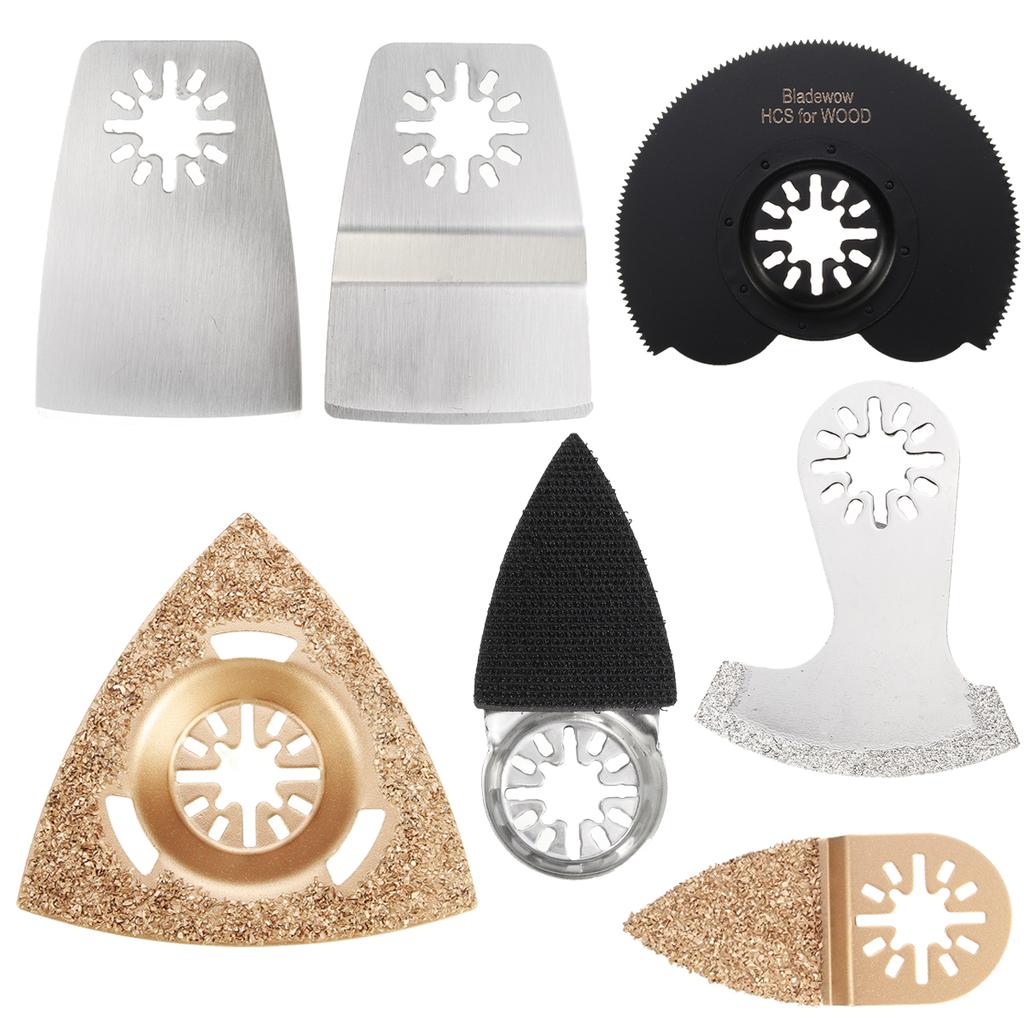 20 Pcs Multi Tool Blades Kit For Fein Makita Bosch Milwaukee Erbauer Multitools Power Tools Saws