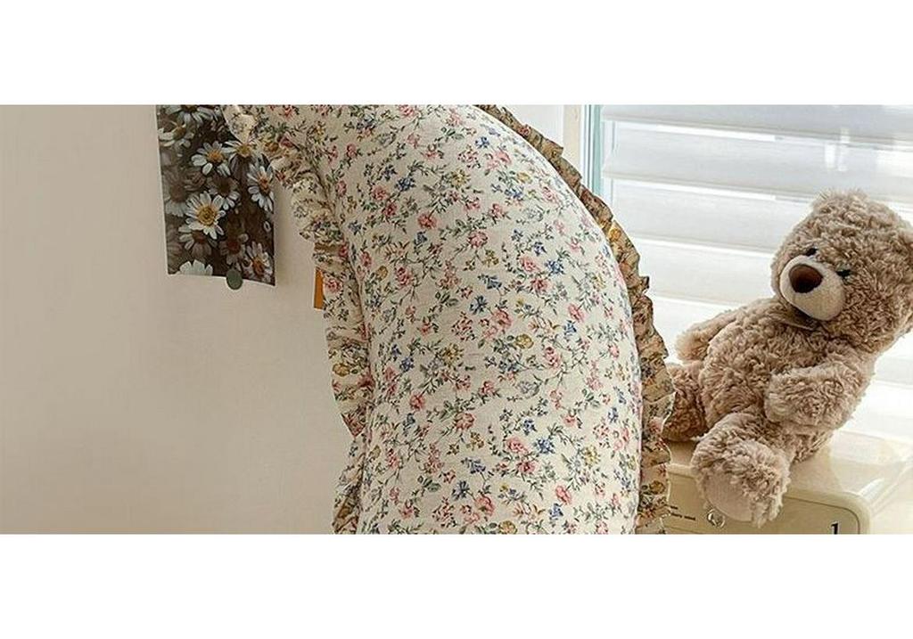 Cuscino a Mezzaluna in Cotone e Lino Lavabile: Supporto lenitivo per schiena, testiera del letto e gravidanza
