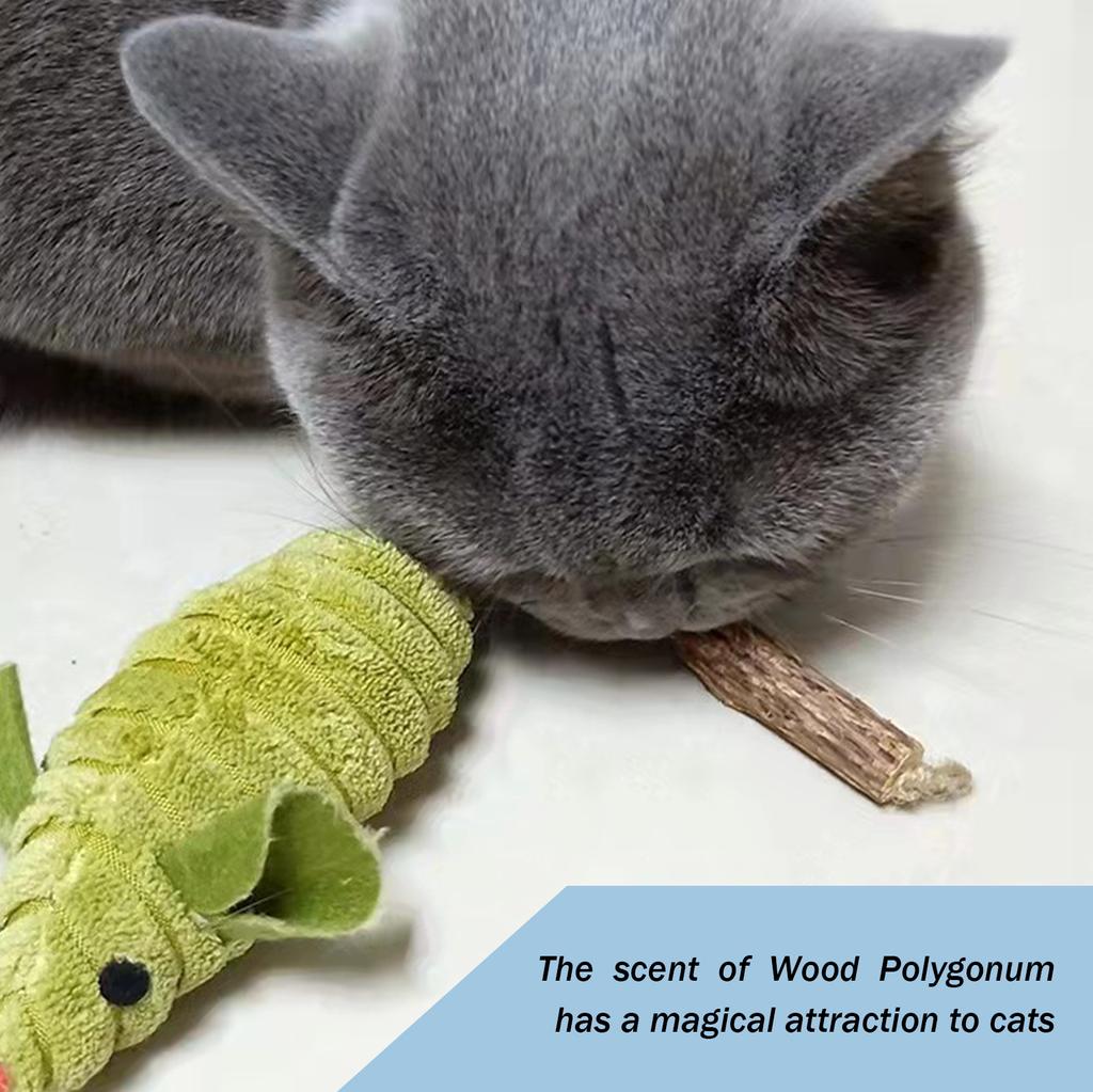 Pet Mice Toy Cats Teaser Animal Toy Interactive Cats Matatabi Mint Toy Simulation Cotton Mouse for Boredom Cats Hunting