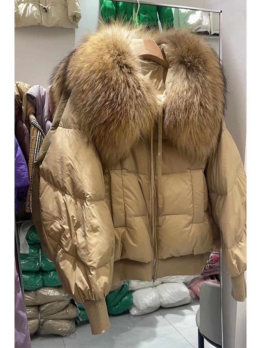 

Легкий короткий пуховик для женщин 2023 года - модный высококачественный утиный пух Large