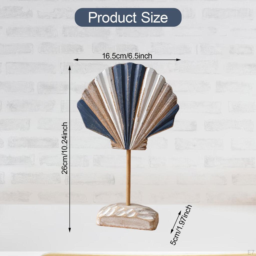 Wood Ornament Figurine Statue Home Decoration for Living Room Cabinet