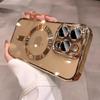 New Plating Fall Prevention TPU Phone Case For iPhone 16 15 14 13 12 11 Pro Max Plus Magsafe Magnetic Clear Lens Film Soft Cover