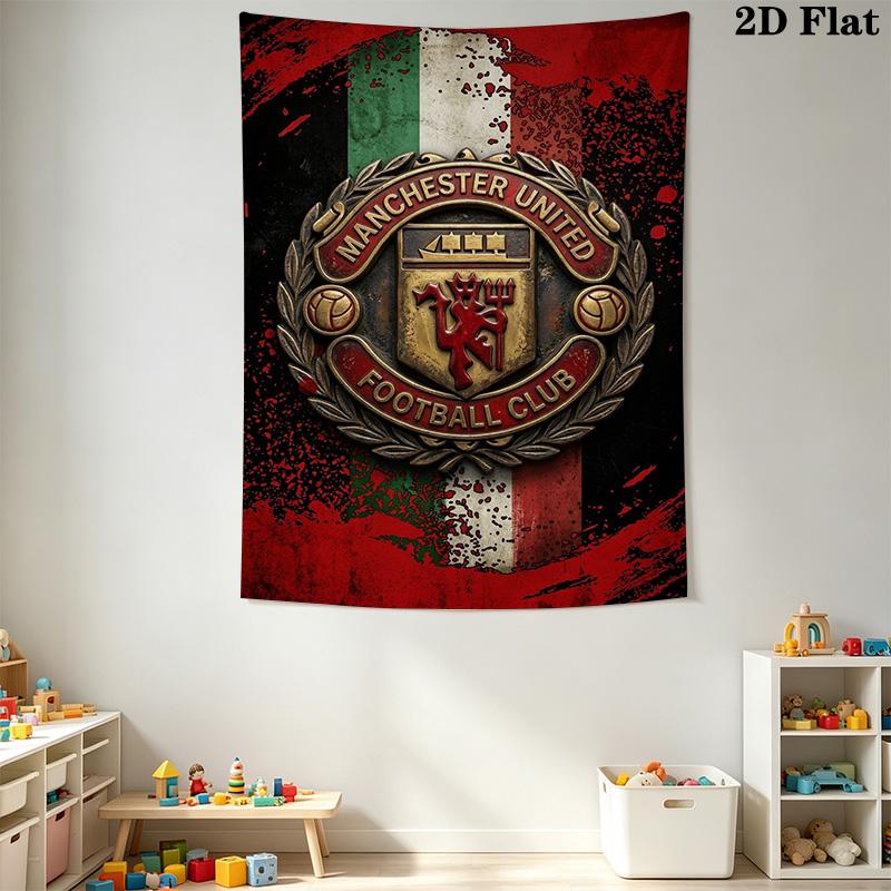 Manchester Football Club Crest Threepiece Set 1 Duvet Cover 2 Pillowcase Without Core Bedding Set Soft And Comfortable