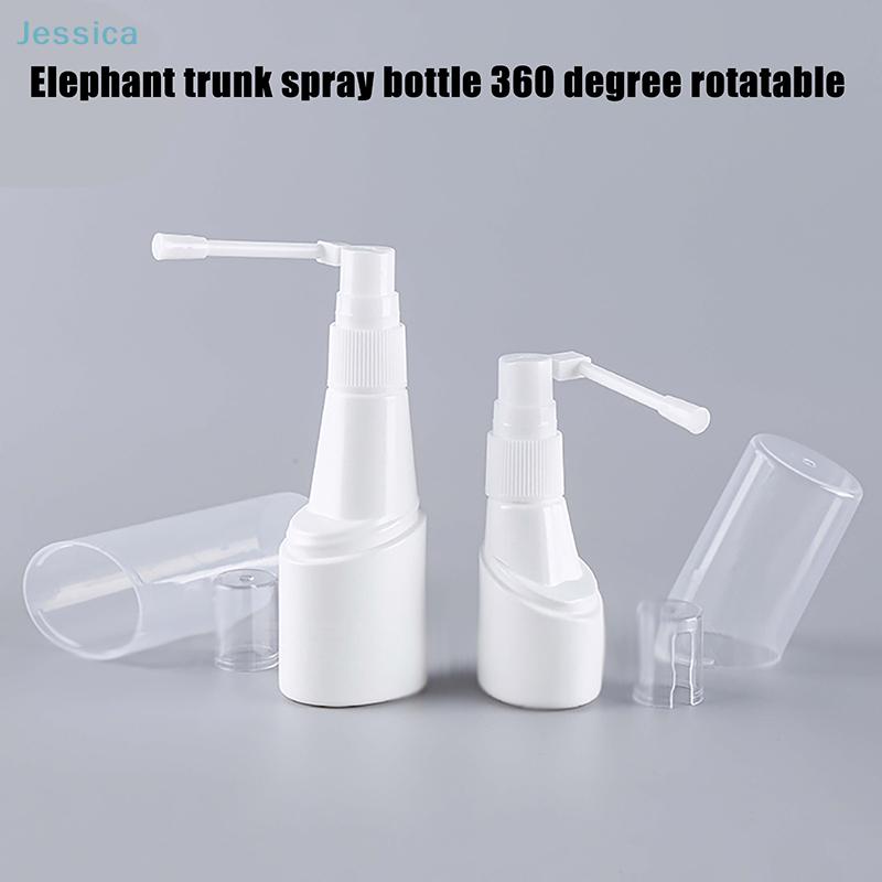 30/50ml Empty PET Nasal Spray Bottles Pump Sprayer Mist Nose Refillable Small Rotation Mist Spray Bottles