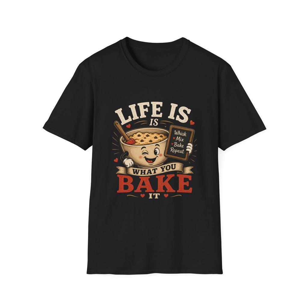 Life Is What You Bake It Children's Children's T Children's T-shirt | Cute Pie Baking Novelty Gift Tee