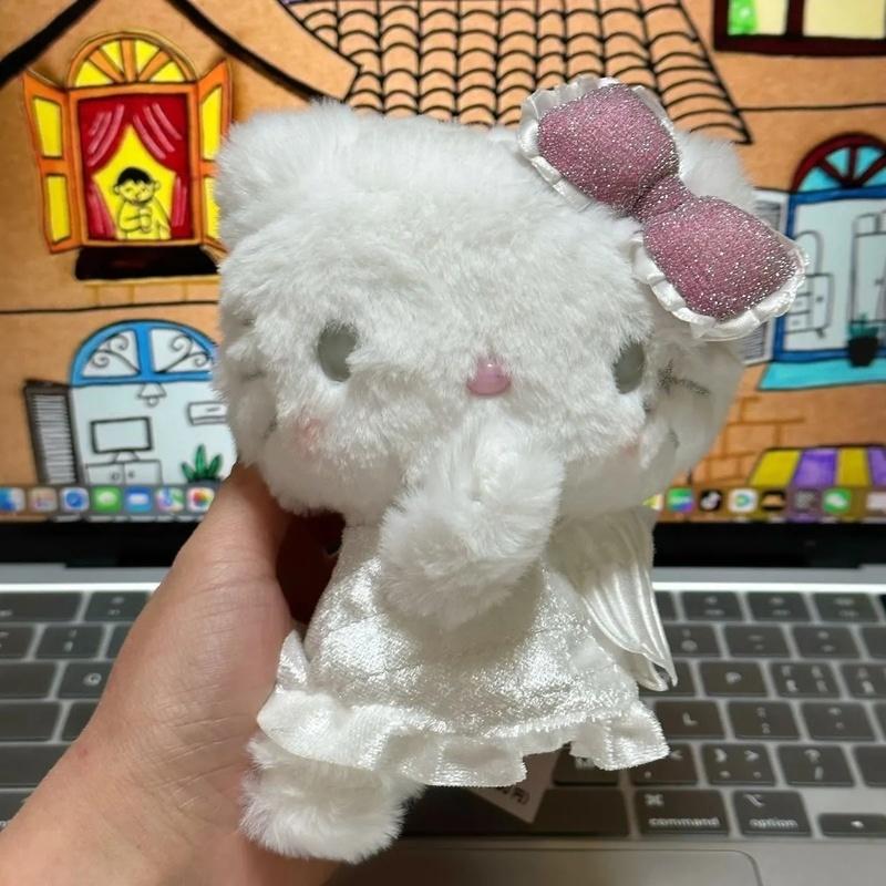 In Stock Angel Devil Plush Doll Plaything Charm Bag Backpack Key Chain Pendant Decoration Accessories Girls Surprise Present
