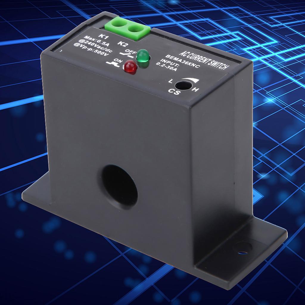 Flameproof Adjustable AC Sensing Switch 0.2~30A Self Powered Sensing Switch(Normally Closed)