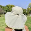 New Anti-UV Fisherman Hat Wide Brim Adjustable Bucket Hat with Neck Protection Shawl Quick-dry Beach Cap Men