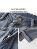 Spring 2026 Women's Chinese Style Embroidered Jeans: Trendy, Loose, Slimming Wide Straight-Leg Pants