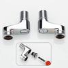 2Pcs Shower Faucet Curved Foot Adjustable Adapter Solid Brass Wall Mounted Replacement Angle Valve Kitchen Bathroom Accessories