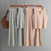 Fashion Wind New Fashion Casual Knitting Vest Pants Suit Knitted Vest and Pants Set