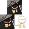 Alice In Wonderland Childrens Bracelet With Zinc Alloy Charm For Travel Gift