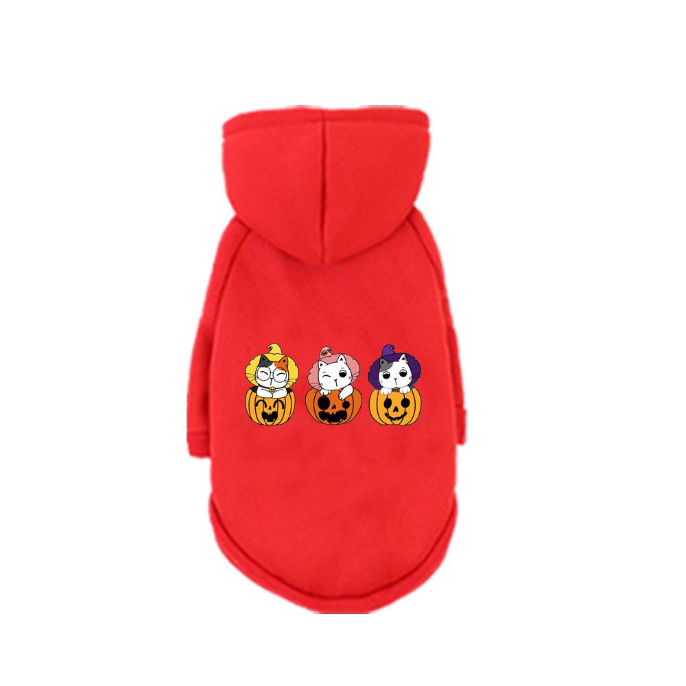 1 Pc Halloween Pet Hooded Sweatshirt Cats & Dogs Easter Outfits Pomeranians Golden Retrievers Halloween Party Accessories.