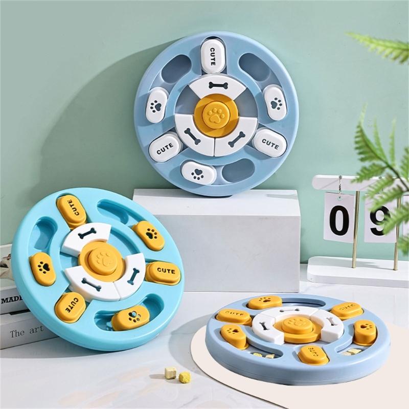 Sliding Modulel Intelligence Feeding Toy Interactively Slow Feeders Puzzles Bowl for Mental Enrichment And IQ Training